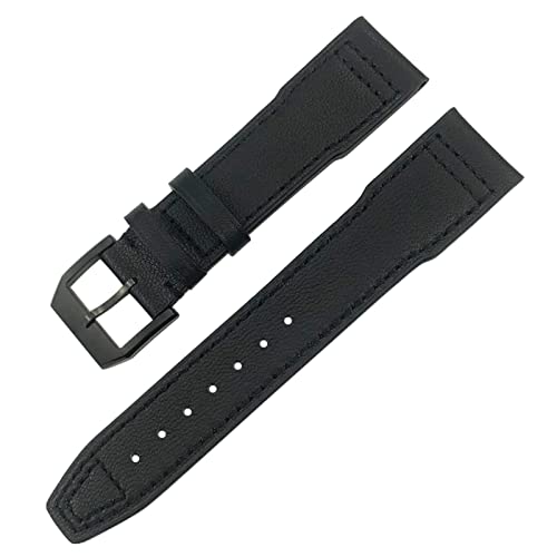 ANZOAT Uhrenarmband für IWC IW3777 IW3270 Mark 18 Big Pilot's Watch Armband aus weichem Rindsleder, 20 mm, 21 mm, 22 mm, Lederarmband, 22 mm, Achat von ANZOAT
