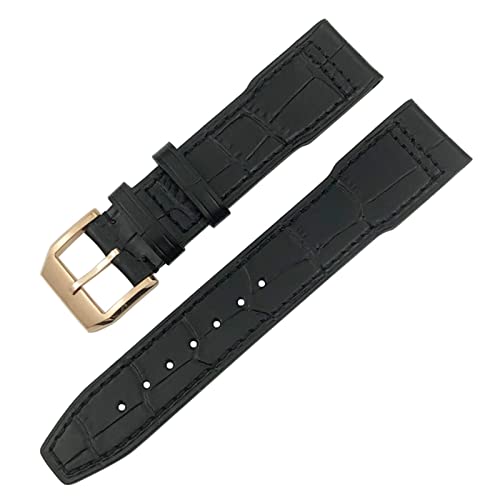 ANZOAT Uhrenarmband für IWC IW3777 IW3270 Mark 18 Big Pilot's Watch Armband aus weichem Rindsleder, 20 mm, 21 mm, 22 mm, Lederarmband, 22 mm, Achat von ANZOAT