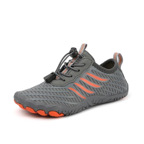AOACOEBN Barfußschuhe Kinder Barfussschuhe Jungen Mädchen Wasserschuhe schnell Trocknend Aquaschuhe Atmungsaktiv Badeschuhe rutschfest Surfschuhe Wassersportschuhe Gr.24-36 von AOACOEBN