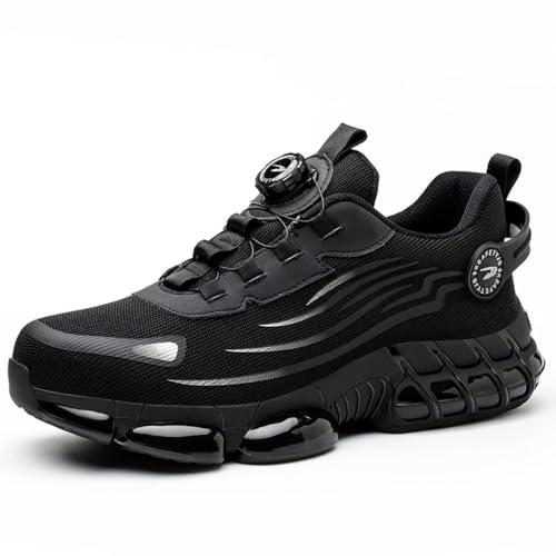 AOACOEBN Sicherheitsschuhe Herren Arbeitsschuhe Damen Leicht Sportlich Atmungsaktiv stahlkappenschuhe Schnellverschluss Anti-Smashing Mode Schutzschuhe EU 36-46 von AOACOEBN