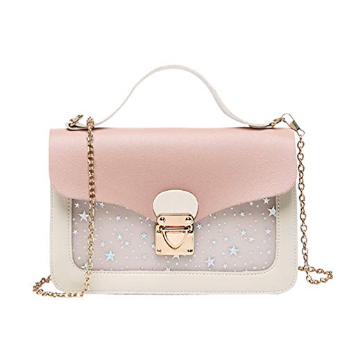AOAKY Mini Damen Diagonal Kette Tasche Handytasche Stern Goldene Kette Little Girl Coin b枚rse Handytasche Handtasche Kette Abnehmbare Dreilagige Mezzanine Gro脽e Kapazit盲t Geeignet f眉r Geschenke von AOAKY