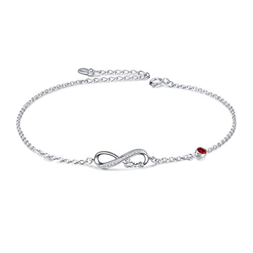 AOBOCO Infinity Armband Damen Sterling Silber 925 Unendlichkeitszeichen Armbänder von AOBOCO