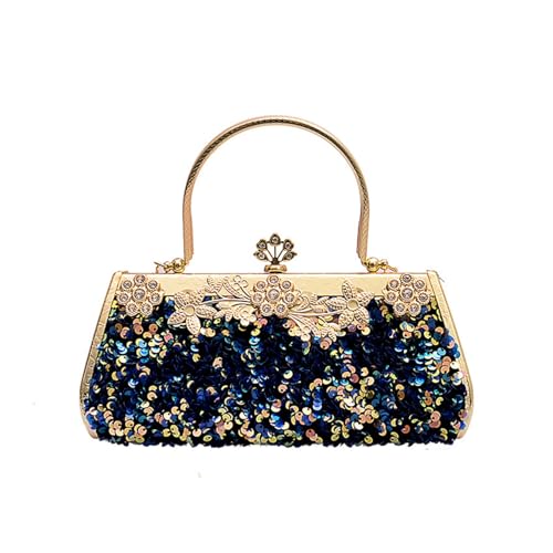 AOEGBY Paillettenkette Schulter Messenger Bag Strass Abendtasche Clutch Dinner Bag(Pink) von AOEGBY