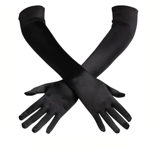 AOEVUIR 1 Paar Handschuhe Lang Handschuhe Elegant Damen Satin Classic Abendhandschuhe 1920er Handschuhe für Classic Opera Party HalloweenKarneval Kostüm AOEVUIR 1 Paar Handschuhe Lang Handschuhe Elegant Damen Satin Classic Abendhandschuhe 1920er Handschuhe für Classic Opera Party HalloweenKarneval Kostüm von AOEVUIR