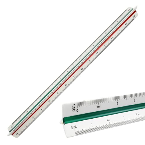 AOEVUIR 1 Pcs Kunststoff Maßstab Lineal Dreikantmaßstab Maßstab Lineal 30 cm Dreikantlineal Metrische Skalen 1:20 1:25 1:50 1:75 1:100 1:125 AOEVUIR 1 Pcs Kunststoff Maßstab Lineal Dreikantmaßstab Maßstab Lineal 30 cm Dreikantlineal Metrische Skalen 1:20 1:25 1:50 1:75 1:100 1:125 von AOEVUIR