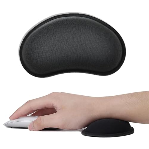 AOEVUIR 1 Pcs Maus-Handgelenkauflage mit Memory-Schaum Ergonomische Handballenauflage für Maus Rutschfeste Unterseite Entlastung Handgelenks für Laptop Computer Arbeit Gaming Büro Zuhause von AOEVUIR
