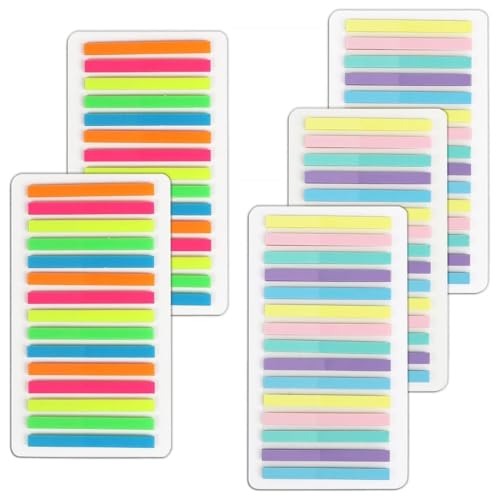 AOEVUIR 1500 Pcs Haftstreifen zum Text Markieren Schmal Lang Transparente Haftnotizen Klebemarkierungen Pastell Textstreifen Seitenmarker Klebezettel Selbstklebend Haftmarker für Büro Schule AOEVUIR 1500 Pcs Haftstreifen zum Text Markieren Schmal Lang Transparente Haftnotizen Klebemarkierungen Pastell Textstreifen Seitenmarker Klebezettel Selbstklebend Haftmarker für Büro Schule von AOEVUIR