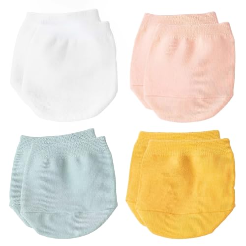 AOEVUIR 4 Pairs Zehlinge Damen Füßlinge Atmungsaktive Halbe Socken Damen Mit Rutschfestem Silikonpunkte Halbsocken Unsichtbare Zehensocken Damen Baumwollen Zehentopper Socken Für High Heels Ballett von AOEVUIR