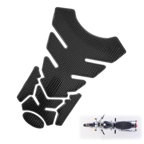 AOEVUIR Tankpad 3D Carbon Optik, universell kompatibel, wasserdicht Lackschutz, für Auto Motorrad Tank, 3D Motorrad Tankschutz Sport Aufkleber Schwarz von AOEVUIR