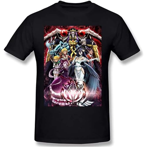 Cool Tshirt Overlord Nazarick Kaiso Gadian Momonga Anime Homme T-Shirt Tees Pure Cotton Oversized Short Sleeve Black M von AOJIEXIAO