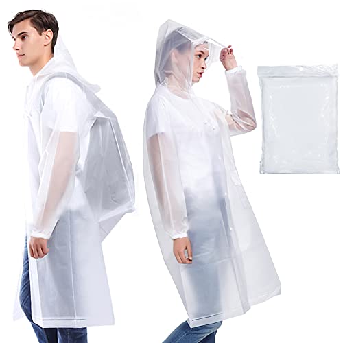 AOKITO Regenponcho für Damen und Herren - Wiederverwendbarer, Wasserdichter Regenmantel, Regencape aus Atmungsaktivem EVA-Material für Wandern, Radfahren, Camping und Reisen von AOKITO