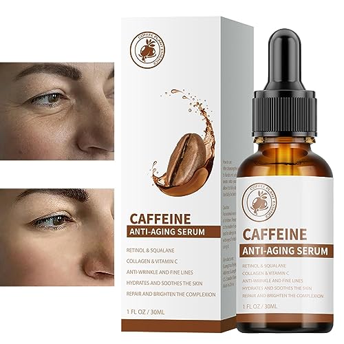 Altersessenz - 1 fl oz Koffein Anti-Age-Essenz | Anti-Age-Essenz, hautstraffende Essenz, Face-Lifting-Seren – Hautpflegeprodukte für Frauen mit nährenden, koffeinfestigenden und Aokley von AOKLEY