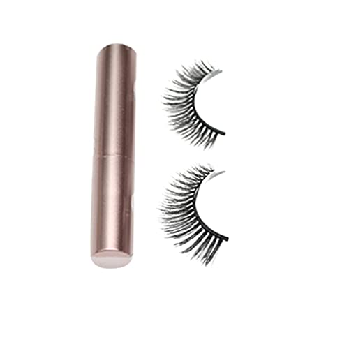 False Eyelashes 1 Paar magnetische Wimpern 3D Nerz falsche Wimpern Eyeliner wasserdichte langlebige gefälschte Wimpern Fake Wimpern von AOKLEY