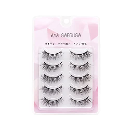 False Eyelashes Wimpern im natürlichen Look, 3D-Nerzwimpern, Wispies, 11 mm, falsche Wimpern, 5 Paar Manga-Wimpern für Frauen und Mädchen Fake Wimpern von AOKLEY