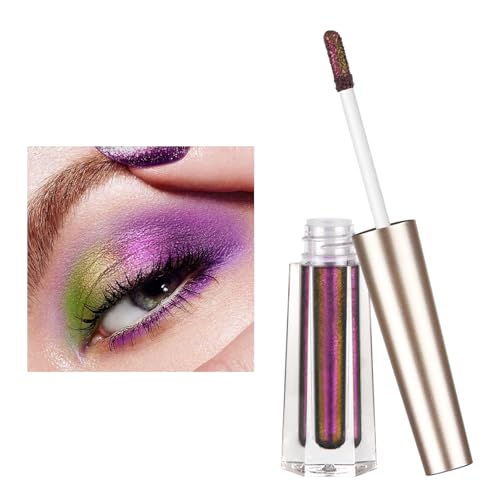 Glitzer-Lidschatten-Make-up - Mehrfarbiger flüssiger Chamäleon-Lidschatten - MultiChrome Lidschatten-Glitzer, flüssiger Lidschatten für Frauen und Mädchen Aokley von AOKLEY