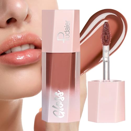 Lippenölglanz,Wasserfester Lip Enhancer, getönter Lipgloss | Langlebiger glitzernder, feuchtigkeitsspendender Lippenbalsa für Frauen, Mädchen, Shopping, Partys, Verabredungen Aokley von AOKLEY