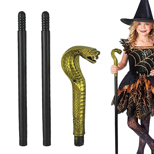 Prinzessin Zepter Prop Stick Cane,Festivalstab | Halloween Cosplay König Zepter Spazierstock Spielzeug für Erwachsene Kinder Karneval Aokley von AOKLEY