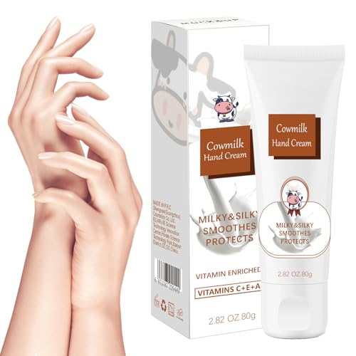 Trockene Handcreme | Feuchtigkeitsspendende Handlotion gegen rissige Hände mit Milch-Hautpflege | Reise-Mini-Handessenz für trockene Hände, trockene rissige Haut, Weihnachtsgeschenke Aokley von AOKLEY