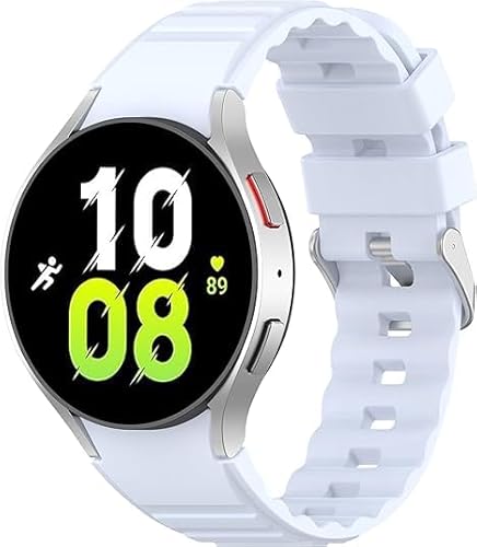 AOKOEE 6 Stück Silikon Armband für Samsung Galaxy Watch 6 5 4 40mm 44mm/Watch 6 Classic 43mm 47mm/Watch 5 Pro 45mm/Watch 4 Classic 42mm 46mm, Sportarmband für Damen Herren von AOKOEE