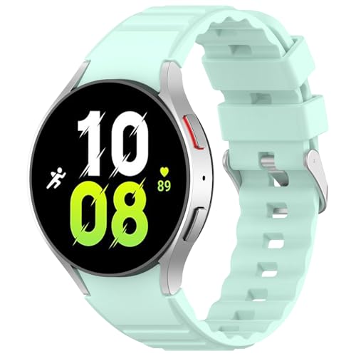 AOKOEE 6 Stück Silikon Armband für Samsung Galaxy Watch 6 5 4 40mm 44mm/Watch 6 Classic 43mm 47mm/Watch 5 Pro 45mm/Watch 4 Classic 42mm 46mm, Sportarmband für Damen Herren von AOKOEE