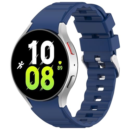 AOKOEE 6 Stück Silikon Armband für Samsung Galaxy Watch 6 5 4 40mm 44mm/Watch 6 Classic 43mm 47mm/Watch 5 Pro 45mm/Watch 4 Classic 42mm 46mm, Sportarmband für Damen Herren von AOKOEE