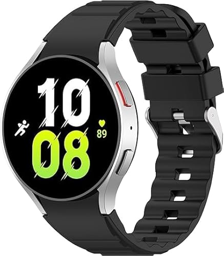 AOKOEE 6 Stück Silikon Armband für Samsung Galaxy Watch 6 5 4 40mm 44mm/Watch 6 Classic 43mm 47mm/Watch 5 Pro 45mm/Watch 4 Classic 42mm 46mm, Sportarmband für Damen Herren von AOKOEE