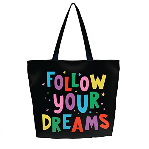 AOKSUNOVA Einkaufstasche Tote Bag mit Reißverschluss Strandtasche mit Reißverschluss Stofftasche Damen von AOKSUNOVA