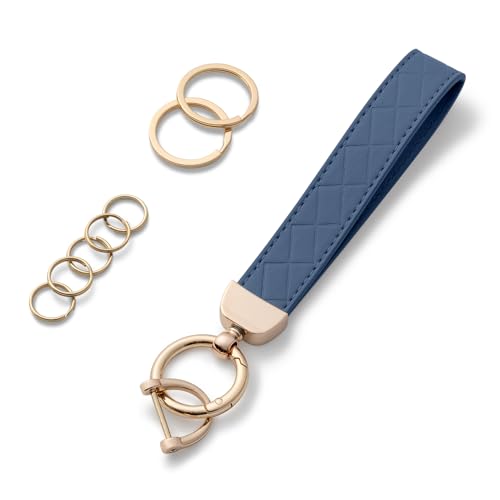 AOKSUNOVA Schlüsselanhänger Leder Auto Schlüsselanhänger Damen Schlüsselband Blau von AOKSUNOVA