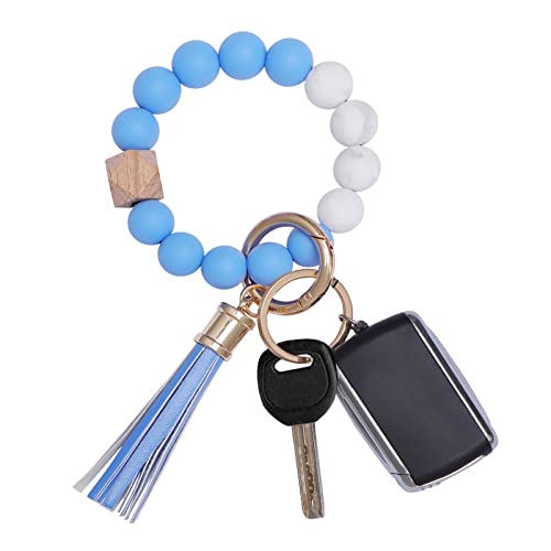 AOKSUNOVA Schlüsselanhänger Mädchen Armband Autoschlüsselanhänger Schlüsselband Blau Anhänger für Schlüssel von AOKSUNOVA