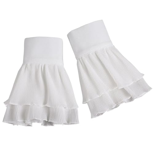 1 Paar Abnehmbare Damen Chiffon Handgelenksmanschetten Dekorative Hemd Handfesseln für Kostüme und Partys von AOKWAWALIY