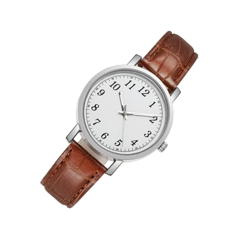 AOKWAWALIY 1 STK Damenuhr Armreifen für Damen Armbänder für Frauen schlanke Uhr Mädchen Digitaluhr Mädchen Uhren Sportuhr Mädchen Armbanduhr weibliche Armbanduhr Business-Uhr Glas Light Brown von AOKWAWALIY
