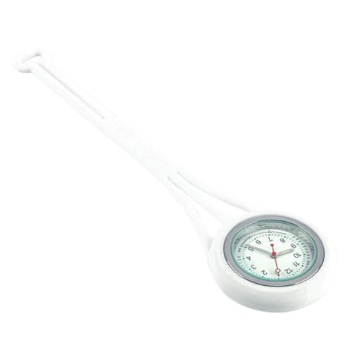 AOKWAWALIY 1 STK Schwesterntisch Für Krankenschwestern Uhren Dreieckige Schwesterntaschenuhr Krankenschwester Anstecknadel Uhr Pflege Taschenuhr Arbeitsgeschenk Weiß Kieselgel von AOKWAWALIY