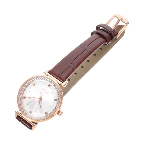 AOKWAWALIY 1 Satz Edelstein Damenuhren Für Mädchen Geschenkuhr Für Frauen Mädchen Sehen Damenarmbanduhr Frauen Beobachten Mädchenuhren Frauen Uhren Achten Sie Auf Coffee Glas von AOKWAWALIY