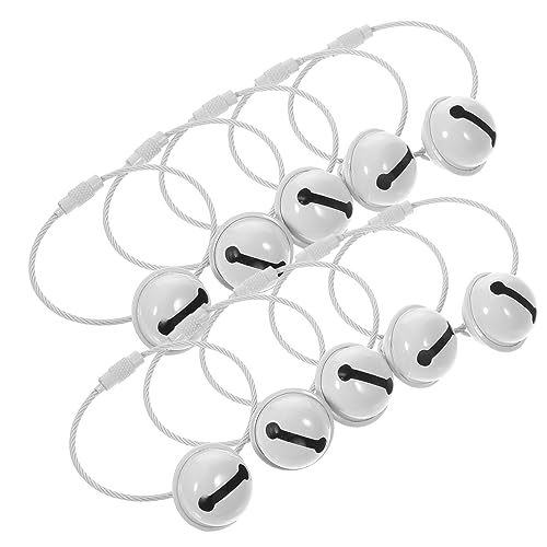 AOKWAWALIY 10stücke Bunte DIY Schlüsselanhänger Mit Glocken Dekorative Taschenaccessoires Für Handtaschen Rucksäcke Und Autoschlüssel Für Und Bastelprojekte von AOKWAWALIY