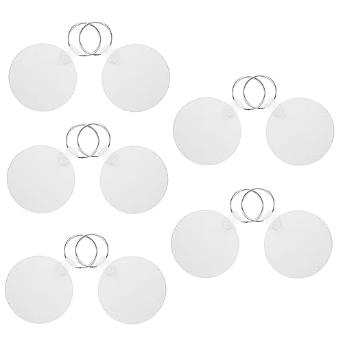 AOKWAWALIY 10st Schlüsselanhänger Zum Aufhängen Sublimationsanhänger Sublimationsornamente Handarbeit Schlüsselanhänger Sublimations-schlüsselanhänger-rohlinge Leer Schlüssel Liefert MDF Weiß von AOKWAWALIY