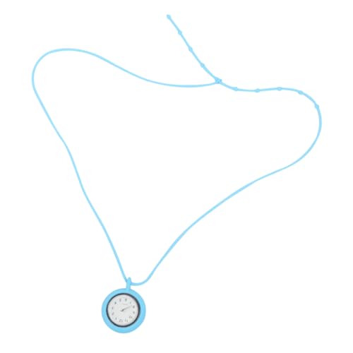 AOKWAWALIY 1Stk Hängeuhr für Krankenschwester Lanyard-Uhr Taschenuhr für Kinder Taschenuhren Steampunk-Taschenuhr Trail Bell mikrowe Quarzuhr für Krankenschwester Halskettenuhr Blue von AOKWAWALIY