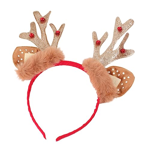 AOKWAWALIY 1Stk Weihnachtsstirnband christmas haarreif christmas headband Simulation Zweigkopfstück Weihnachtsfoto-Requisite Kopfschmuck für Partygirls Weihnachts-Cosplay-Kopfschmuck Flanell von AOKWAWALIY