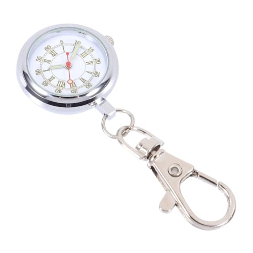 AOKWAWALIY 1stk Schwesterntisch Krankenschwester Fob Abzeichen-Clip-Uhr Schlüsselring Für Taschenuhren Schlüsselanhänger Taschenuhr Uhrengehäuse Für Herren Armbandmaterial: Legierung Silver von AOKWAWALIY