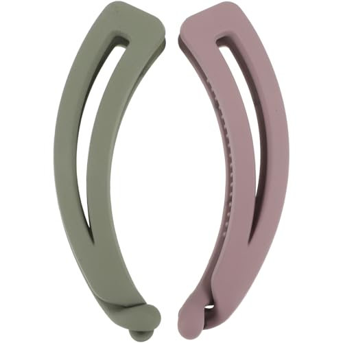 AOKWAWALIY 2 Stück Bananen-Haarspangen Aus Kunststoff Französische Bananenklammern Damen-Pferdeschwanzhalter Damen-Haarklemmen Niedliche Haar-Accessoires Haarnadeln Für Feines Haar Lockiges von AOKWAWALIY