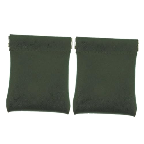 AOKWAWALIY 2stücke Mini Geldbörse Münzbörse Für Bargeld Karten Und Kopfhörer Praktische Aufbewahrungstaschen Grün Für Unterwegs von AOKWAWALIY