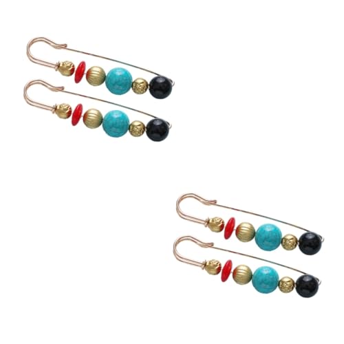 AOKWAWALIY 4 Stück Anstecknadeln Aus Magnetische Schalschnalle Schicke Schalbrosche Extra Große Sicherheitsnadeln Schal Brosche Pullover-schal-clips Decken Brosche Süße Nadel von AOKWAWALIY