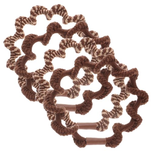 AOKWAWALIY 4 Stück Gedrehte Haargummis Geflochtene Haarbänder Elastische Haargummis Seile Dehnbare Pferdeschwanzhalter Haar-Accessoires Für Frauen Und Mädchen von AOKWAWALIY