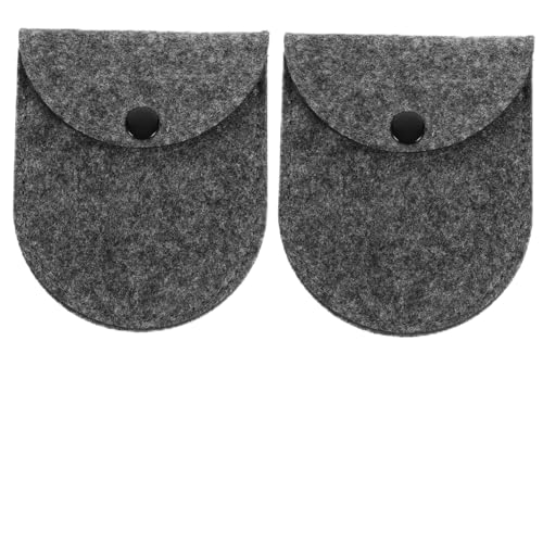 AOKWAWALIY 5 Stück Mini-Tasche Geldbörse mit Schnalle Modische Aufbewahrungstasche für Frauen Lady Girls Leicht und Kompakt Dunkelgrau von AOKWAWALIY