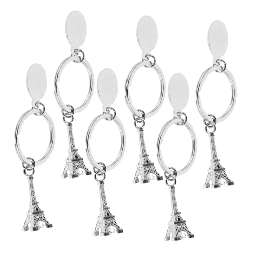 AOKWAWALIY 6 Stück Schlüsselanhänger Eiffelturm Anhänger Tasche Eiffelturm Anhänger Eiffelturm Schlüsselanhänger Miniatur Eiffelturm Schlüsselanhänger Dekoration Französische von AOKWAWALIY