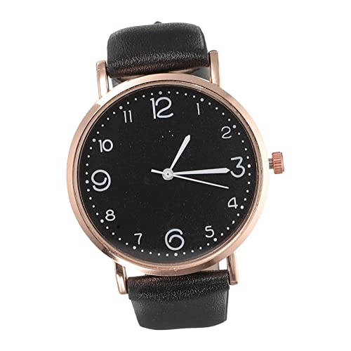 AOKWAWALIY Anschauen Uhrenarmband für Damen Freizeituhr Mädchenuhren Elegante Damenuhr lässige Damenuhr damenarmbanduhr Ladies Watch Uhr im Freizeitstil Klassische Armbanduhr Glas Black von AOKWAWALIY