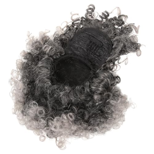 AOKWAWALIY Anziehperücke Afro Perücken Lockige Lockiges Echthaar Künstliche Kurzhaarn Für Schwarze Frauen Performance Für Damen Für Cosplay Afrikanische von AOKWAWALIY