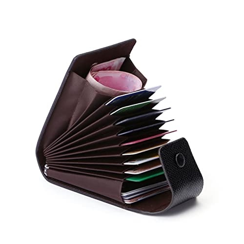 AOKWAWALIY Buckle Multifunktionales Zertifikat Und Münzaufbewahrungstasche Für Männer Stylisches Schwarzes Pu Und Lederdesign Einfaches Verschlussystem Für Karten Und Kleingeld von AOKWAWALIY