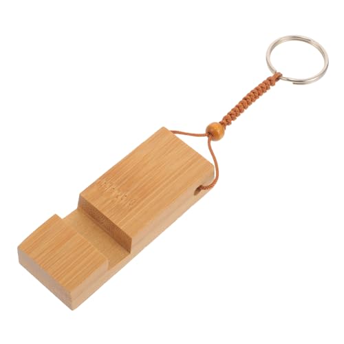 AOKWAWALIY Basis Für Den Handyhalter Schlüsselringe Mini-telefonhalter Schlüsselanhänger Mit Tragbarem Telefonständer Handtaschenanhänger Neuartiger Schlüsselanhänger Hölzern von AOKWAWALIY