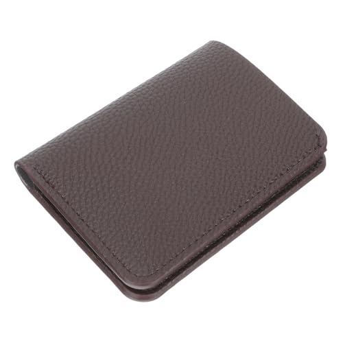 AOKWAWALIY Kompakter Pu Geldbeutel Für Männer Dünne Schlanke Brieftasche Mit Kartenfächern Und Münzfach Für Reisen Und Alltag Braun von AOKWAWALIY