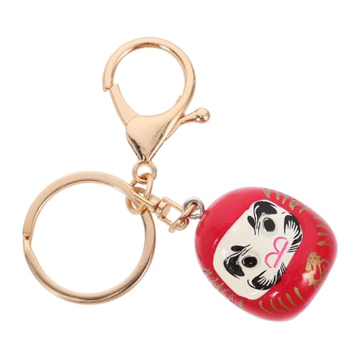 Daruma Schlüsselanhänger Aus Japanischer Glücksbringer Dekorativer Schlüsselring Für Frauen Praktisches Accessoire Für Taschen Und Rucksäcke Exquisites Für Jeden Anlass von AOKWAWALIY